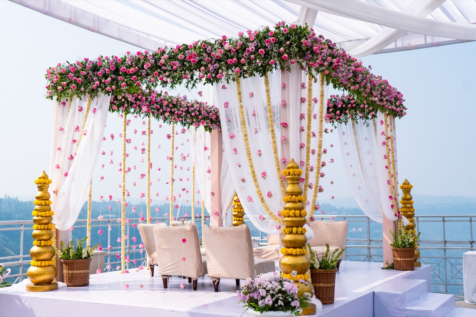 Floral mandap